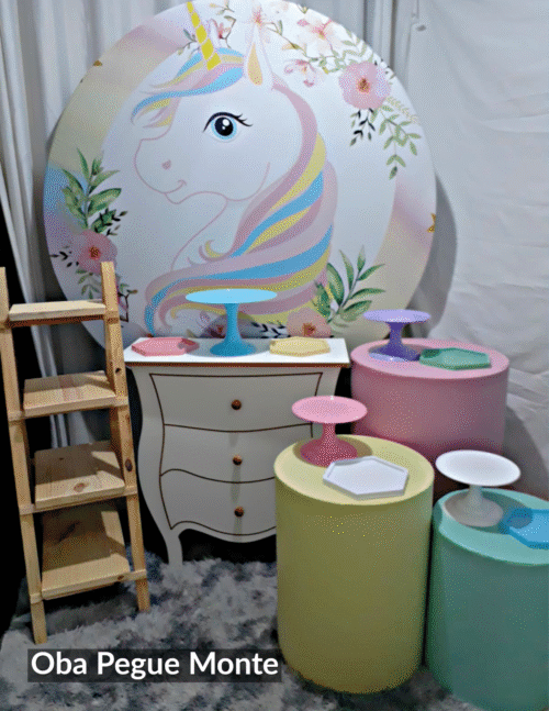 Unicorn Theme Collect and Assemble Kit - Fake dresser - Souvenir Stepladder