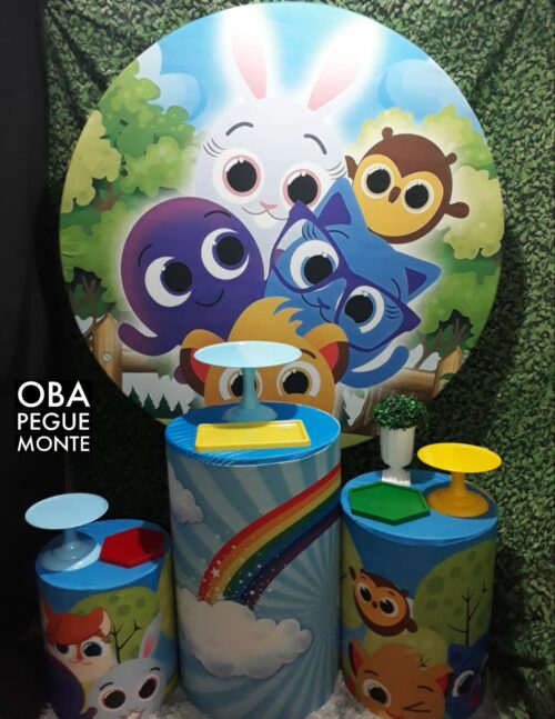 Pegue e monte decoração bolofofos