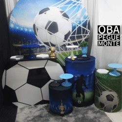 Kit pegue e monte completo decoração futebol