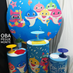 Pegue e monte decoração Baby Shark