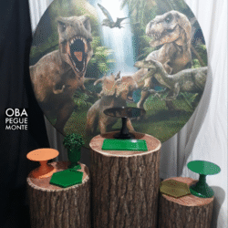 Kit de decoración de dinosaurios para llevar y montar