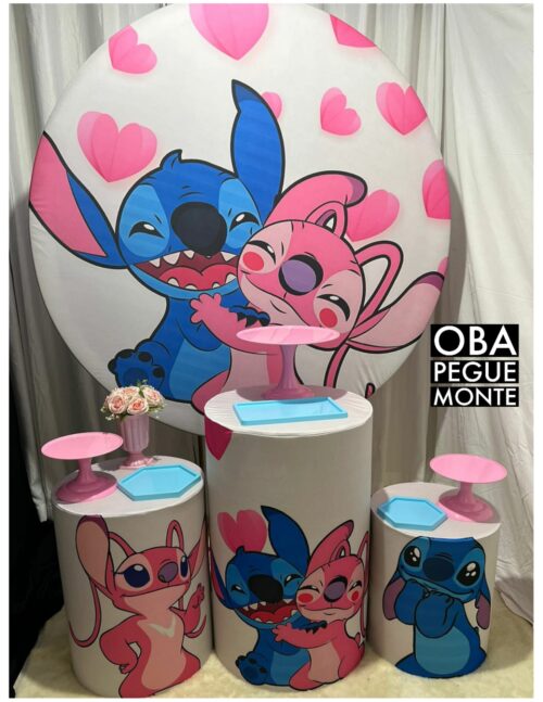 Pick up and assemble Stitch and Angel