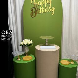 Pegue e Monte - Painel romano liso verde oliva
