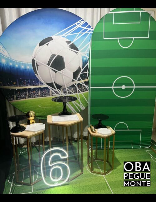 Pegue e monte tema futebol com led